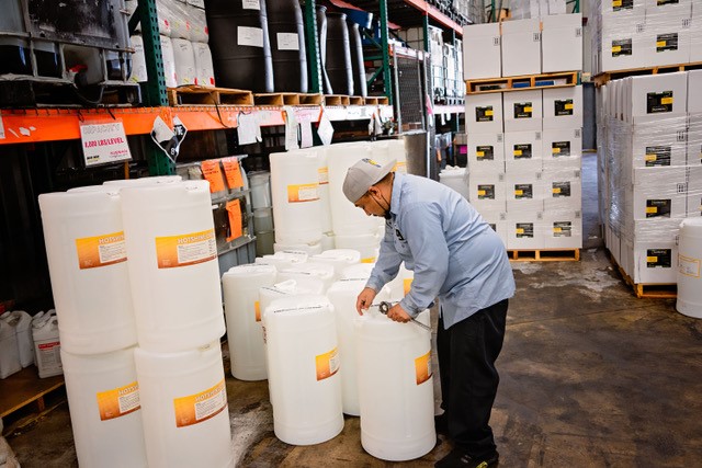 filling pails